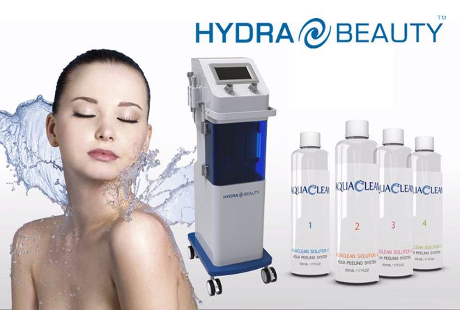 Facial treatments with machine